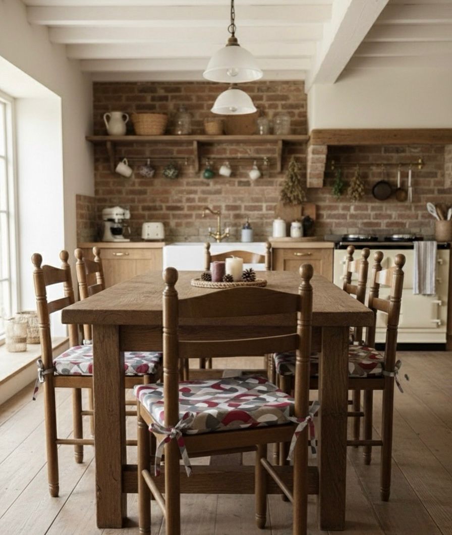 Asiento para silla de cocina con cintas , Fabricado en España